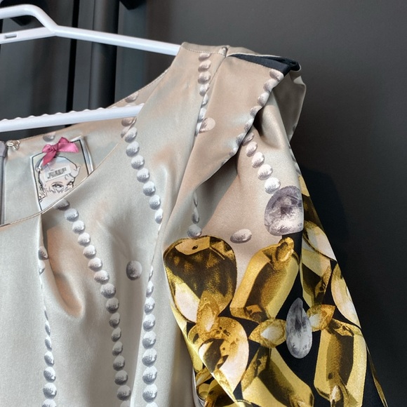 Yoana Baraschi 100% silk Jewel motif dress - Picture 4 of 6